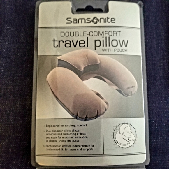 ⚜Set of 2 Samsonite Travel Pillows with Pouch⚜ - Picture 3 of 3